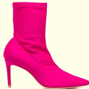 The STUART 85 MAGENTA STRETCH BOOTIE